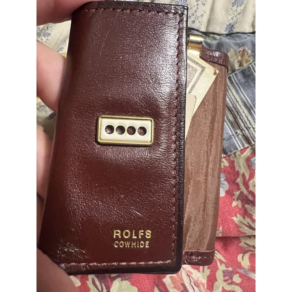Vintage Rolfs Key‎ Kaddy Cowhide Leather Brown? Maroon? Ladysmith Ladies 6 Hooks
